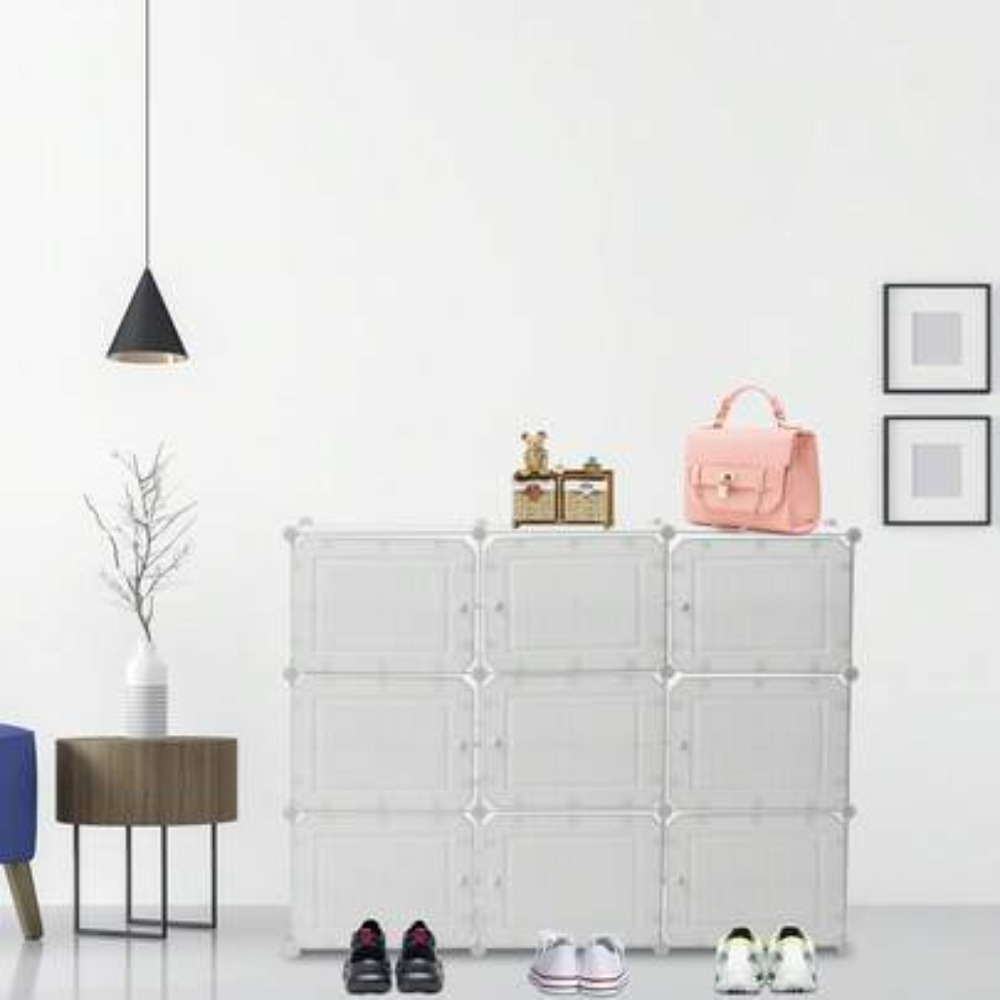 Shoe Rack Cabinet Narrow Entryway - Organizador de Sapatos para 36 Pares,
