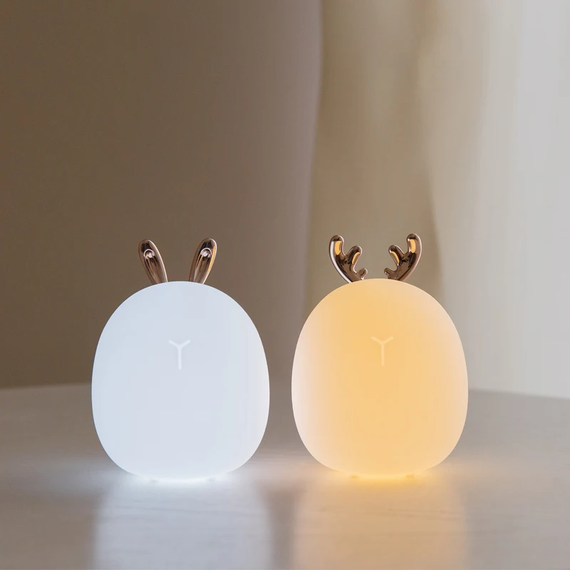 Floating Nightstand With Led Light - Silicone recarregável LED Night Light, desenhos
