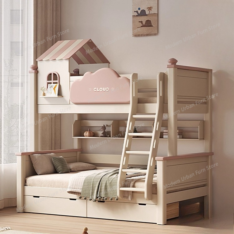 King Size Bed Frame With Storage Drawers - Beliches Infantis com Gavetas de Armazenamento,