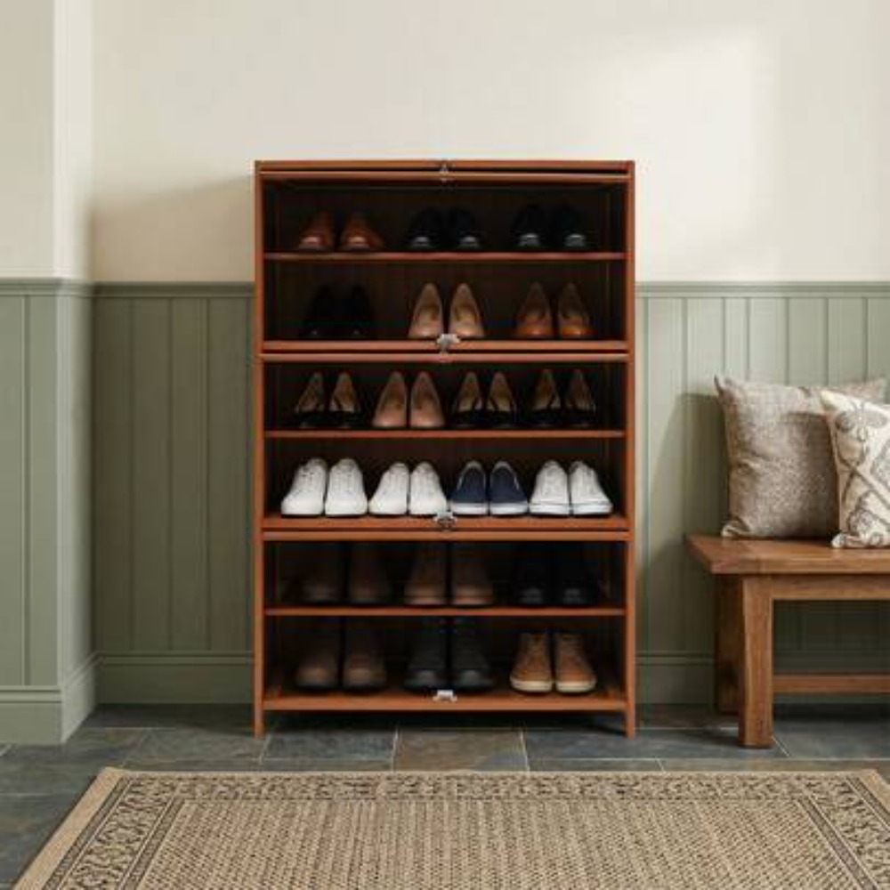 Shoe Rack Cabinet Narrow Entryway - Armário de Armazenamento de Sapatos de