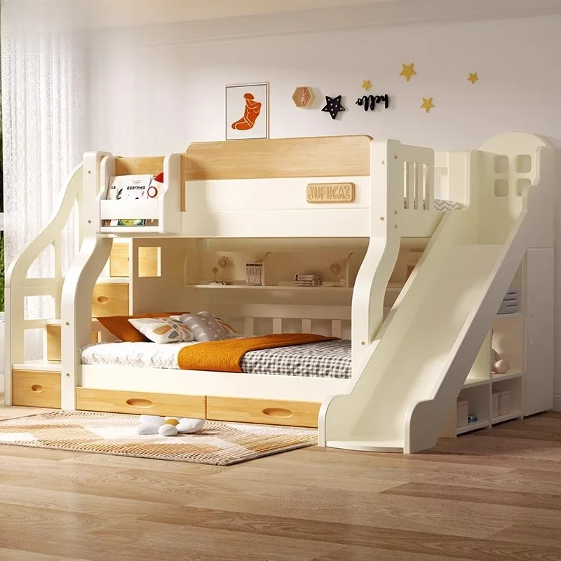 King Size Bed Frame With Storage Drawers - Loft cama de casal com escadas