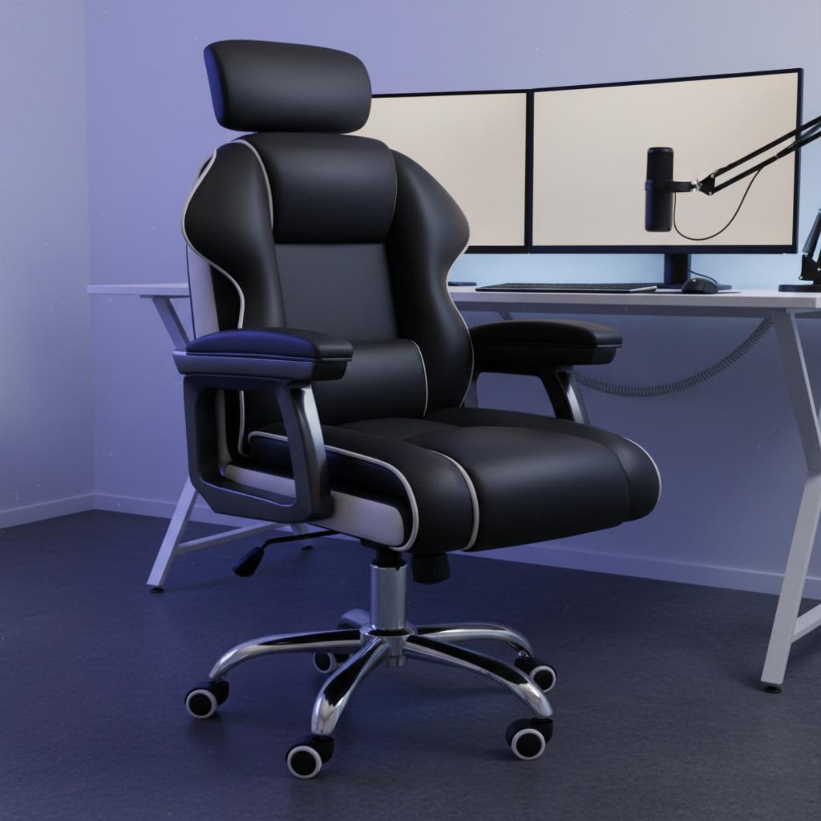 Bedroom Furniture - Cadeira de Jogos Ergonômica com Altura