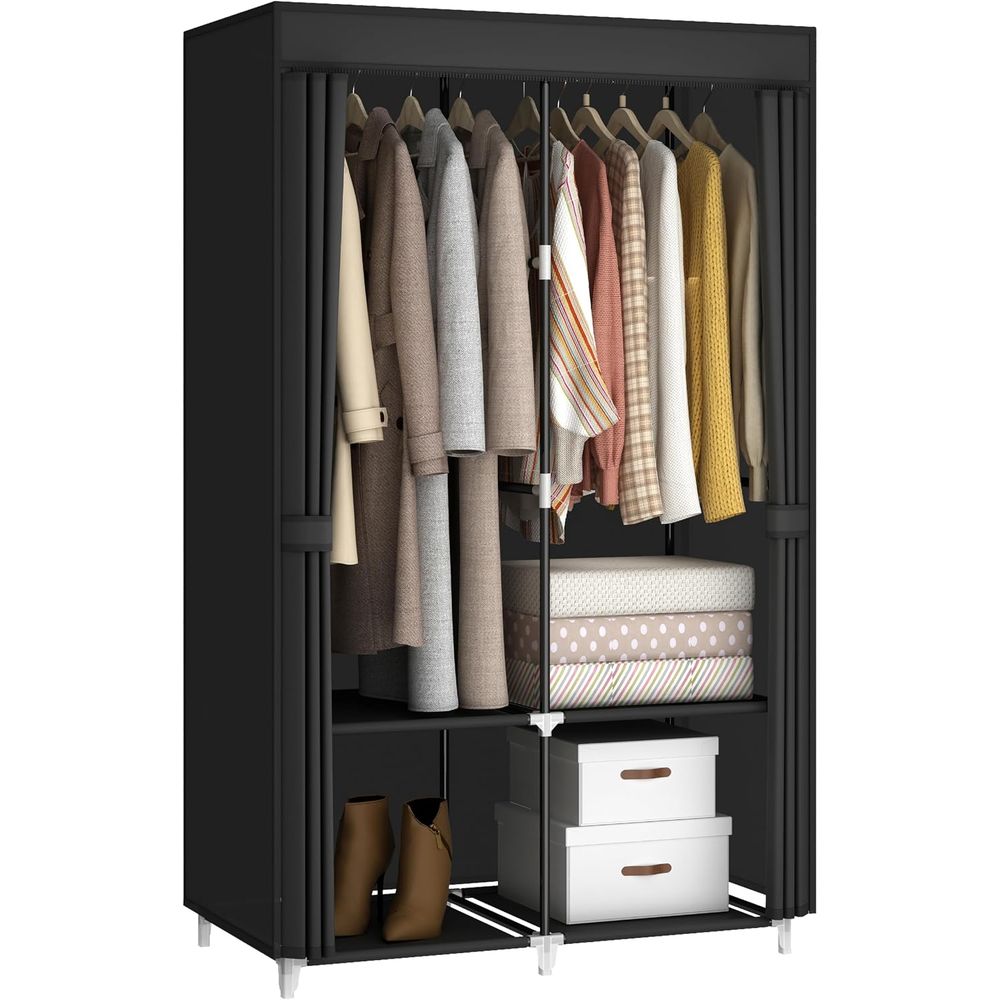 Wardrobe Closet Portable Fabric Cover - Guarda-Roupa Portátil para Quarto Pequeno, com
