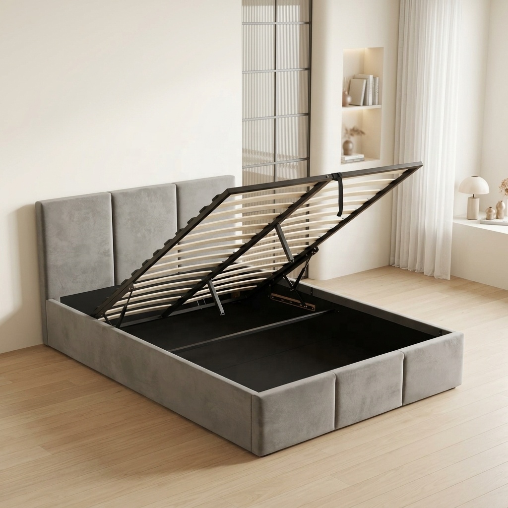 Gas Lift Storage Bed Hydraulic - Amostra Grátis: Nova Base de Cama