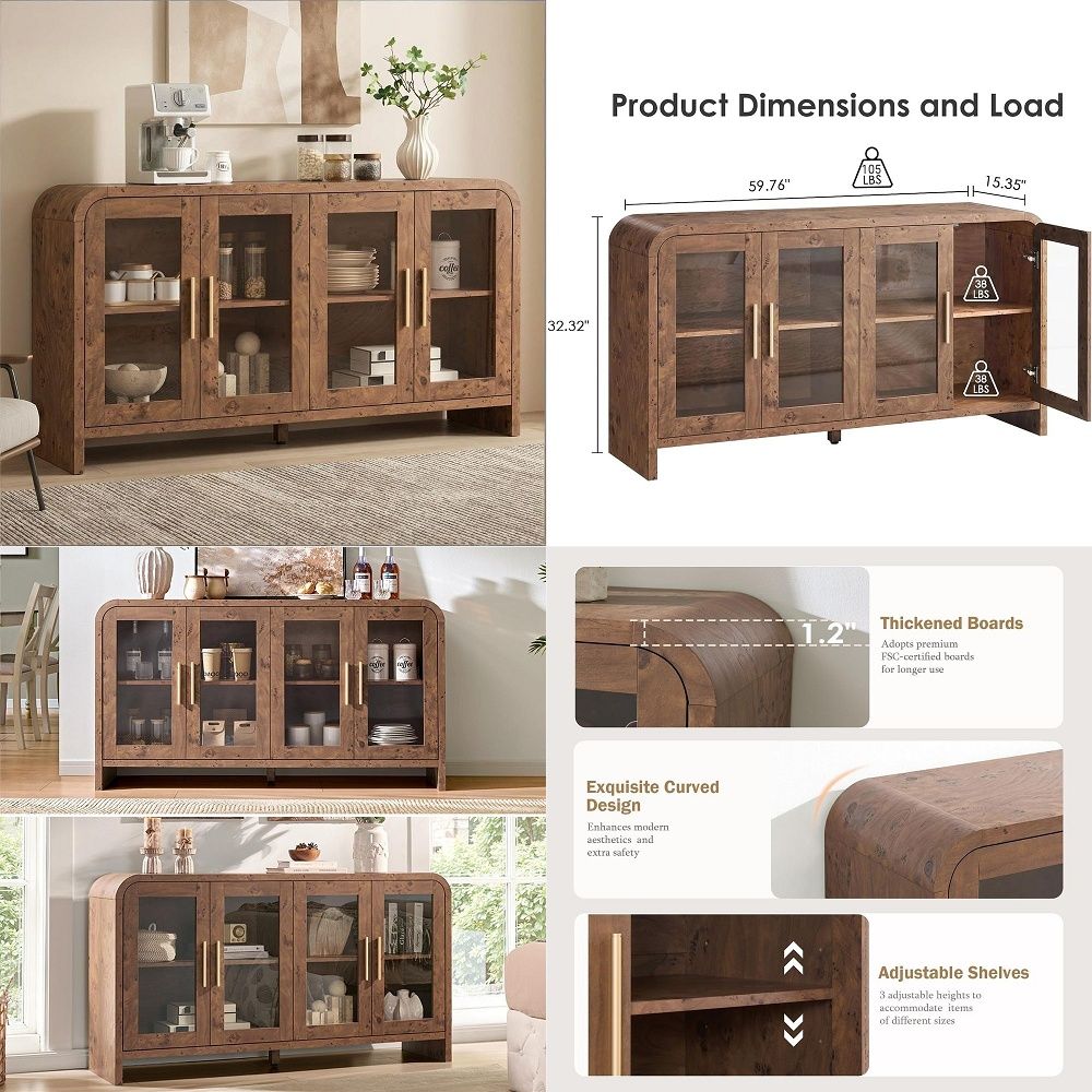 Storage - Armário Buffet com Armazenamento, Armário com