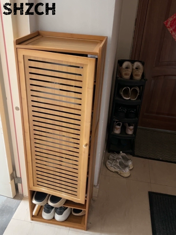 Shoe Rack Cabinet Narrow Entryway - Sapateira Estreita Pequena com Porta, Nova