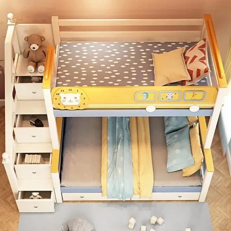 Beliche de madeira para quarto - Bunk Bed With Stairs And Slide avaliação e preço