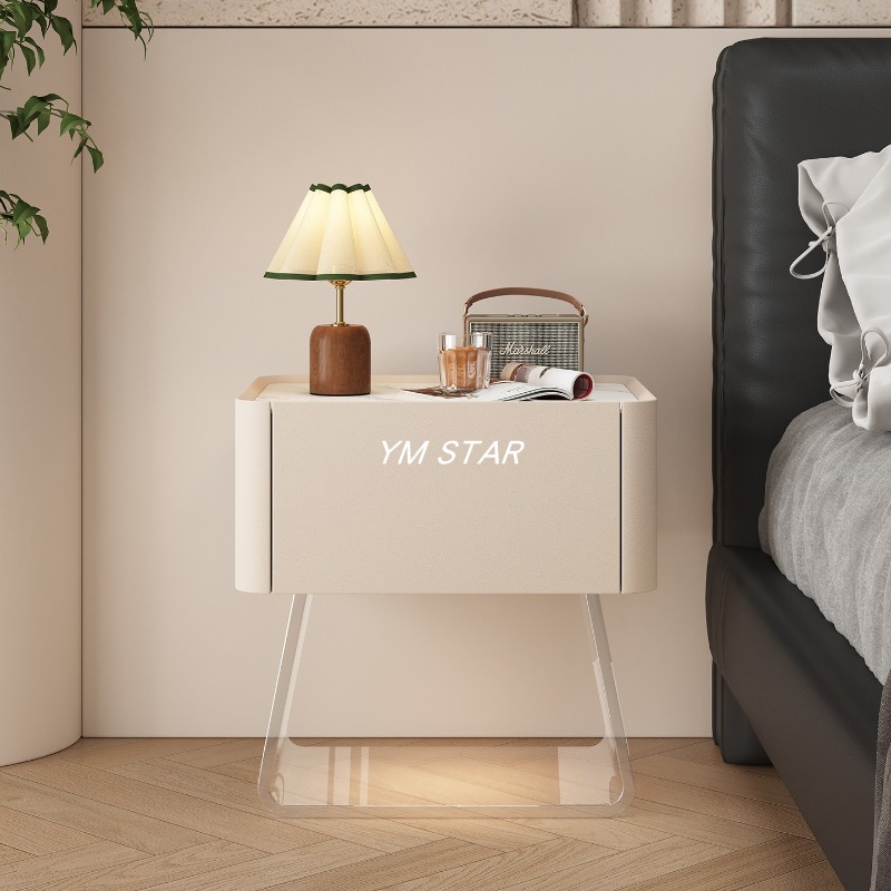 Mesa de Cabeceira Moderna com  - Solid Wood Nightstand 2 Drawers avaliação e preço