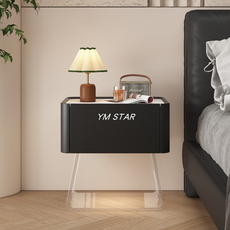 Mesa de Cabeceira Moderna com  - Solid Wood Nightstand 2 Drawers avaliação e preço