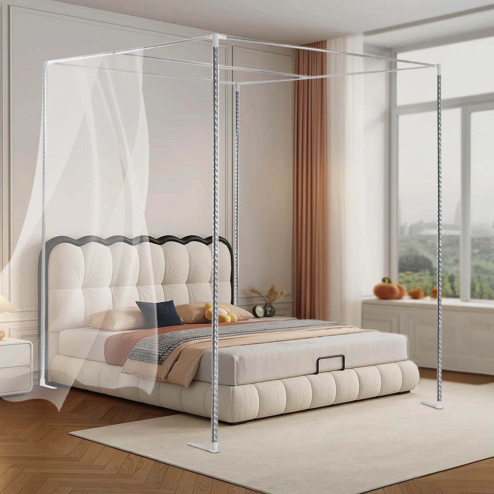 Suporte Metálico para Mosquite - Canopy Bed Frame Metal Queen avaliação e preço