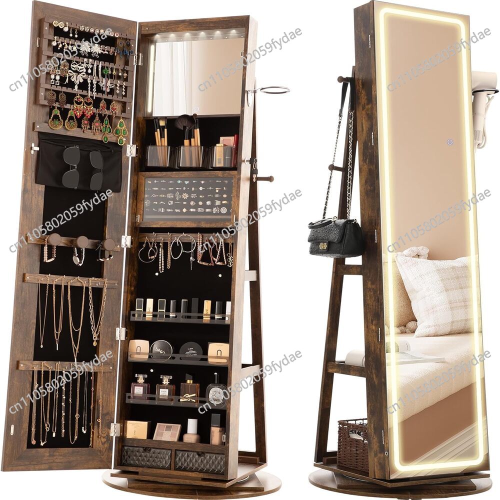 Armário de Joias com Espelho,  - Full Length Mirror Jewelry Armoire avaliação e preço