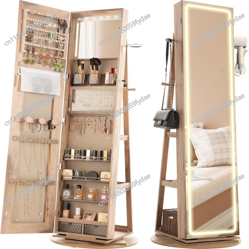 Armário de Joias com Espelho,  - Full Length Mirror Jewelry Armoire avaliação e preço