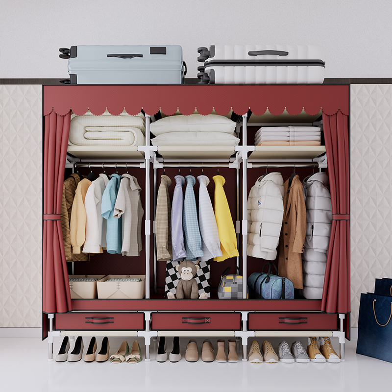 Armário de roupas portátil, es - Wardrobe Closet Portable Fabric Cover avaliação e preço