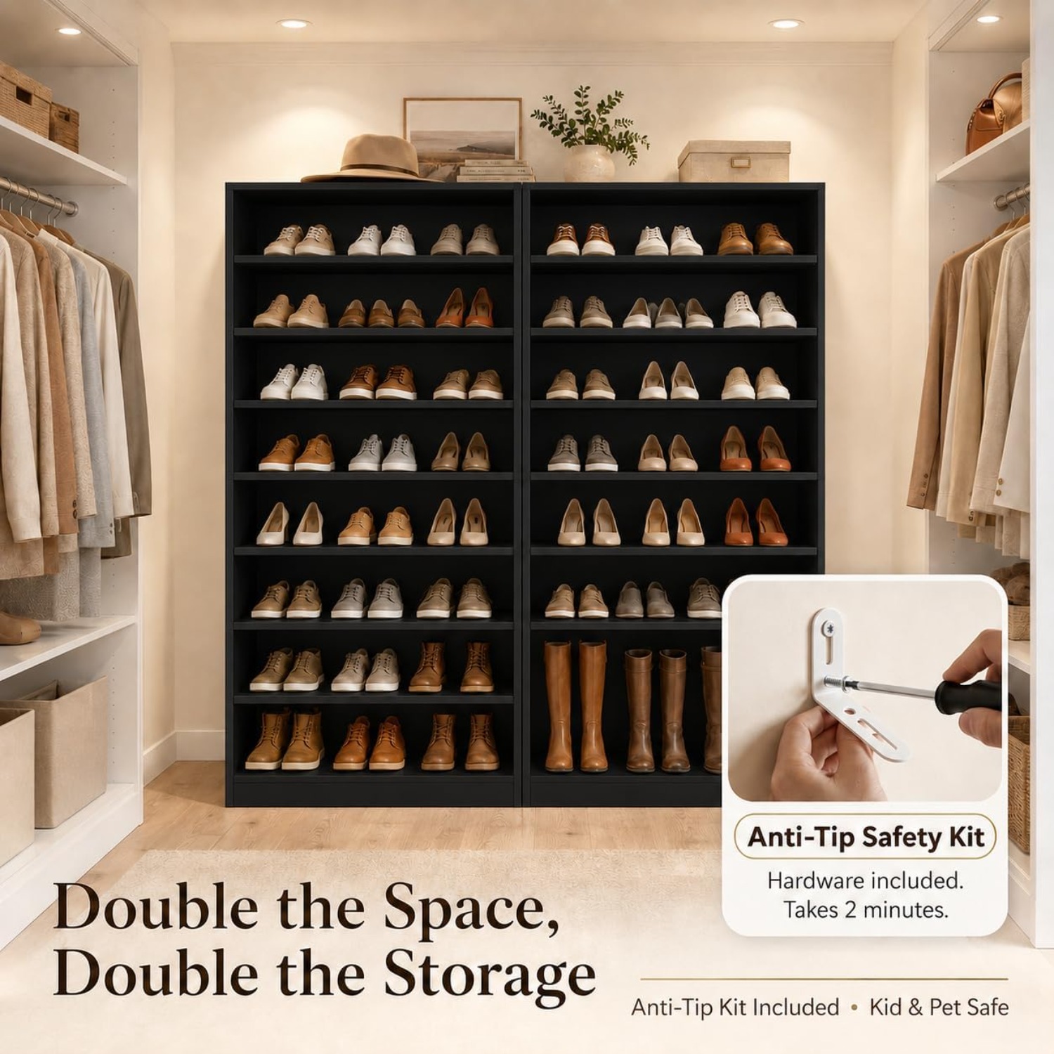 Armário de Sapatos Alto de 9 N - Shoe Rack Cabinet Narrow Entryway avaliação e preço