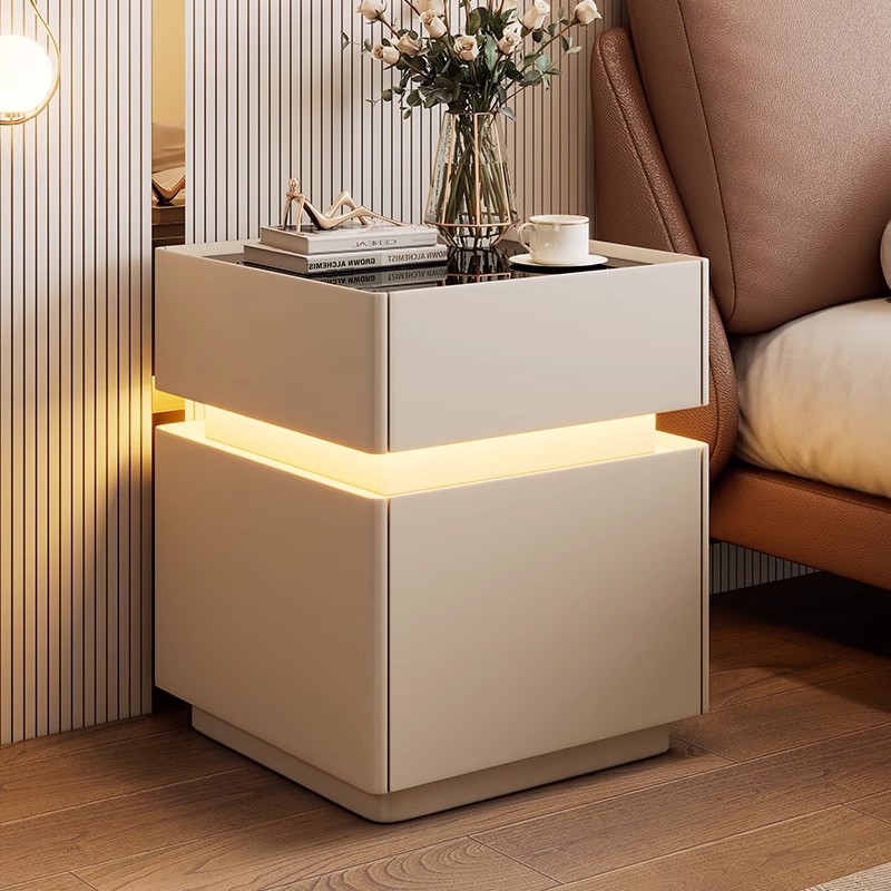 Mesa de cabeceira inteligente  - Solid Wood Nightstand 2 Drawers avaliação e preço