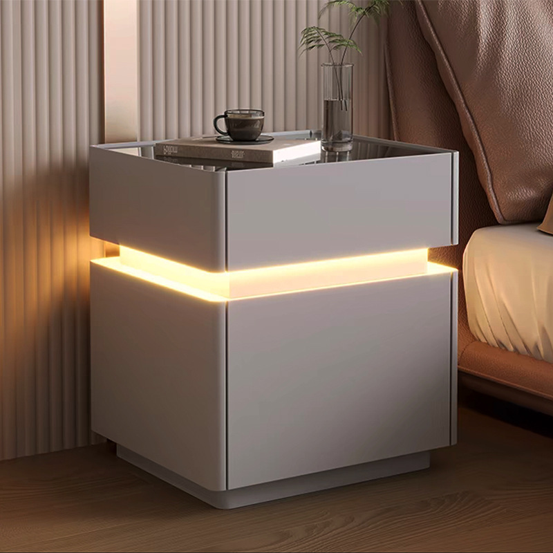 Mesa de cabeceira inteligente  - Solid Wood Nightstand 2 Drawers avaliação e preço