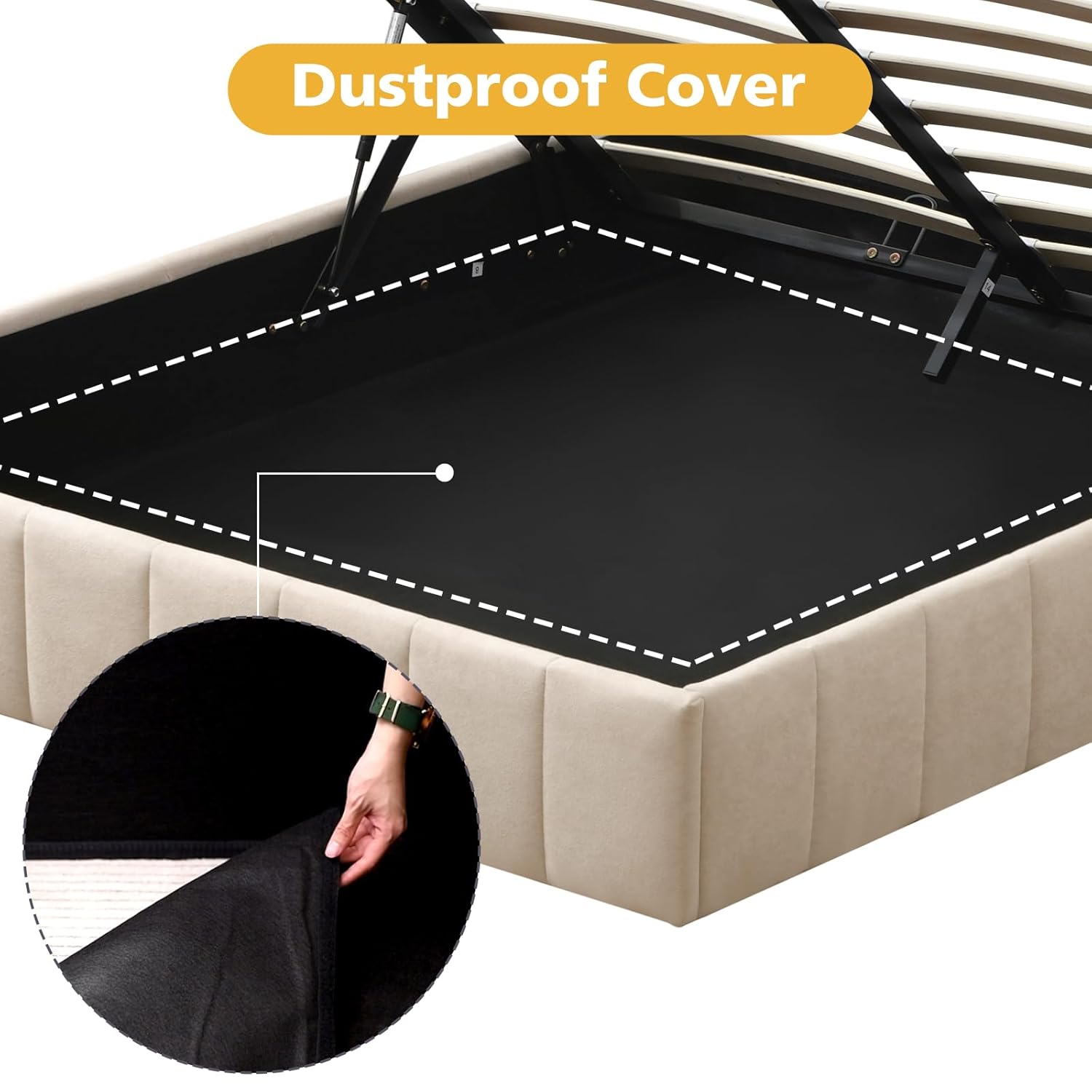 Estrutura de Cama com Armazena - Gas Lift Storage Bed Hydraulic avaliação e preço