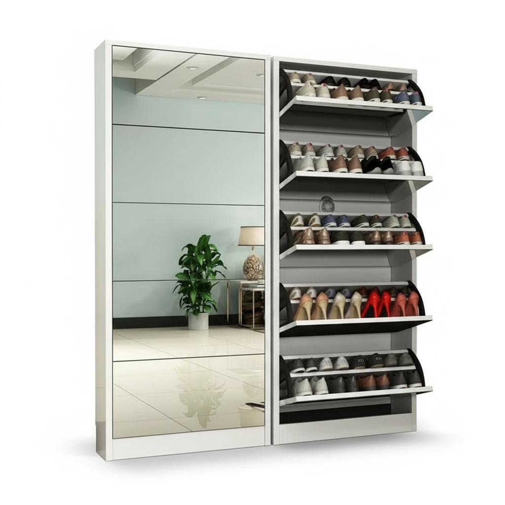 Armário Moderno de Madeira par - Shoe Rack Cabinet Narrow Entryway avaliação e preço