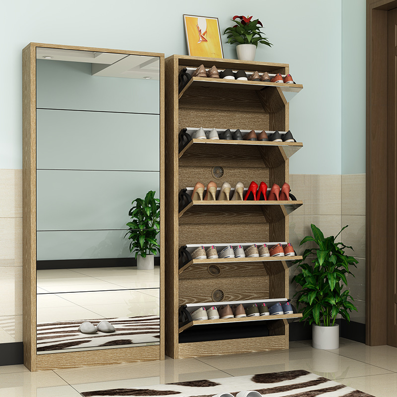 Armário Moderno de Madeira par - Shoe Rack Cabinet Narrow Entryway avaliação e preço