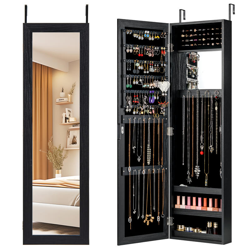 Armário de Joias com Fechadura - Full Length Mirror Jewelry Armoire avaliação e preço