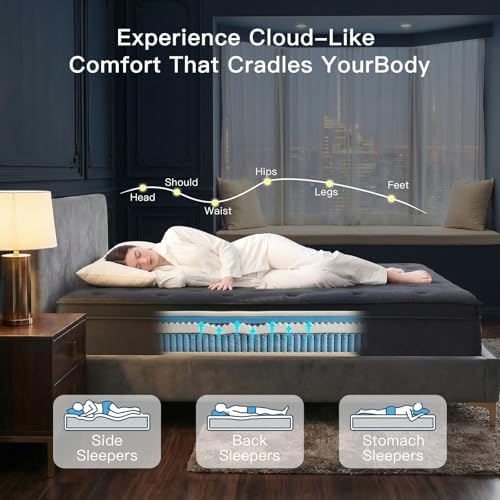 Colchão Queen de 12 Polegadas, - Memory Foam Mattress In A Box Queen avaliação e preço