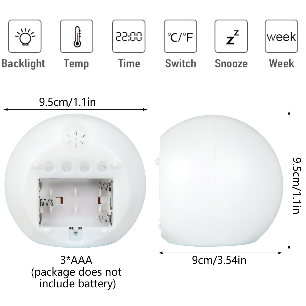 Crianças despertador digital l - Floating Nightstand With Led Light avaliação e preço
