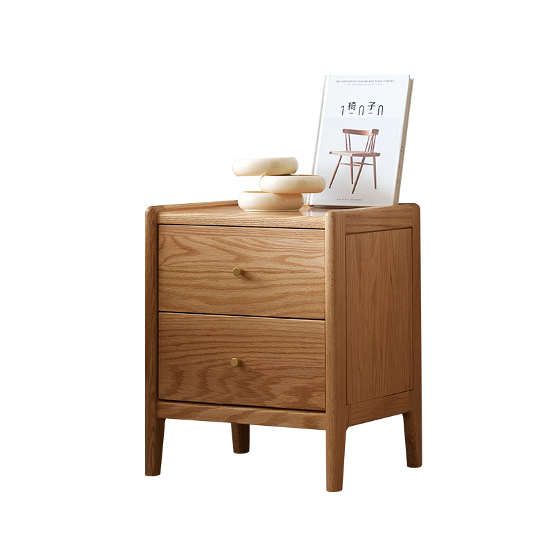 Móveis de quarto de madeira de - Solid Wood Nightstand 2 Drawers avaliação e preço