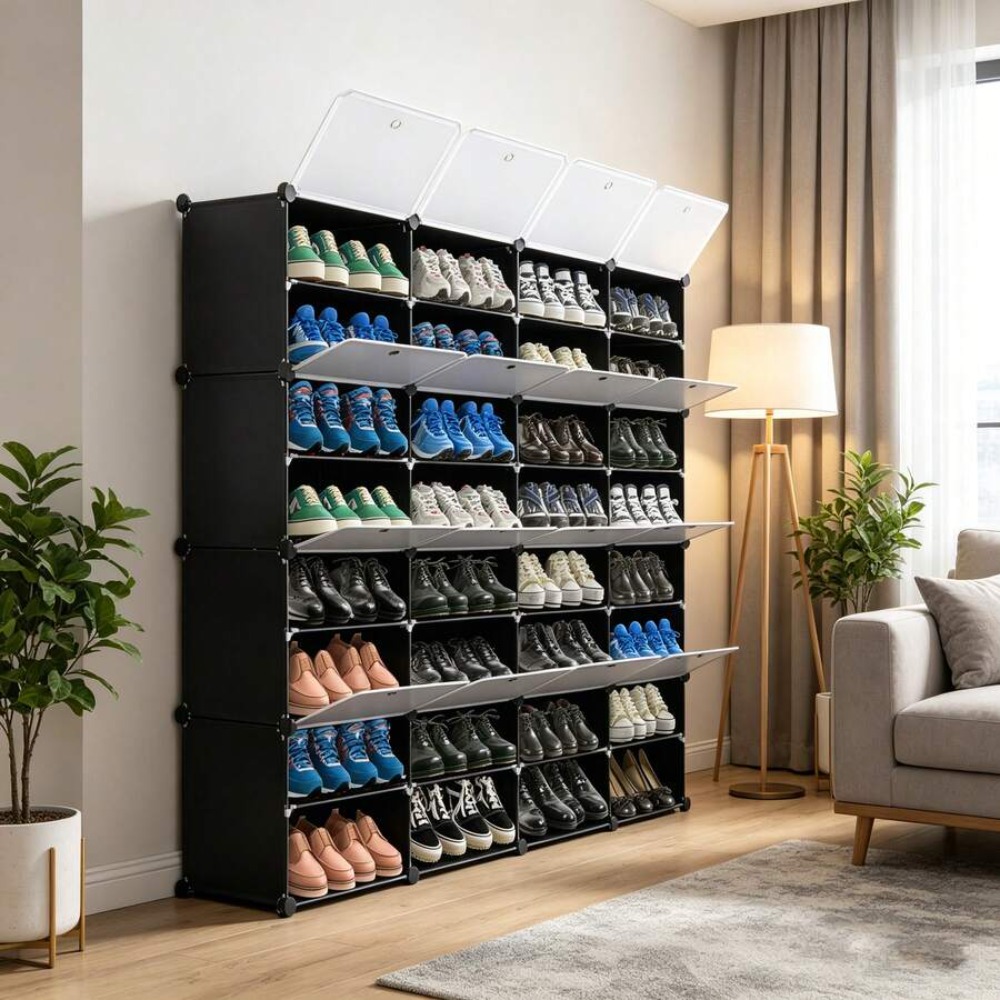 Organizador de Sapatos Portáti - Shoe Rack Cabinet Narrow Entryway avaliação e preço