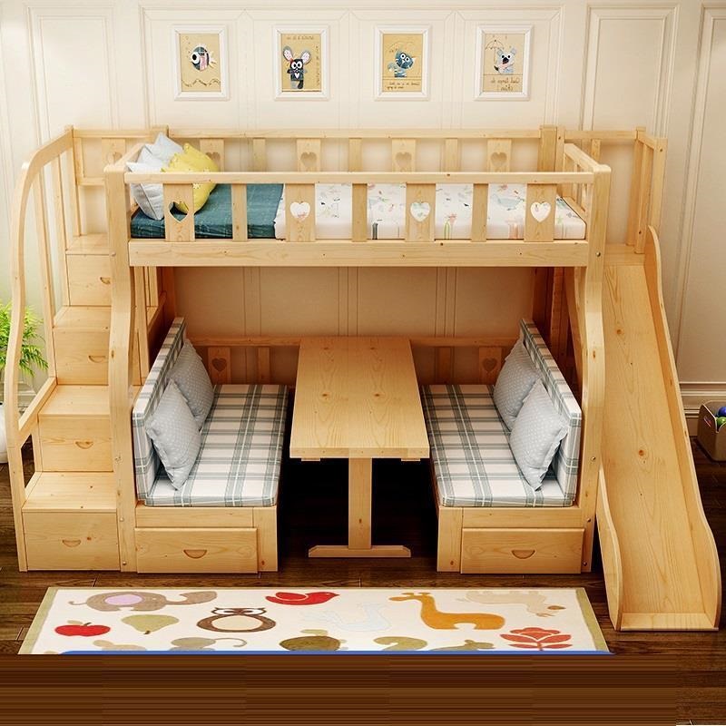 -ForMultifunction beliche gave - Bunk Bed With Stairs And Slide avaliação e preço