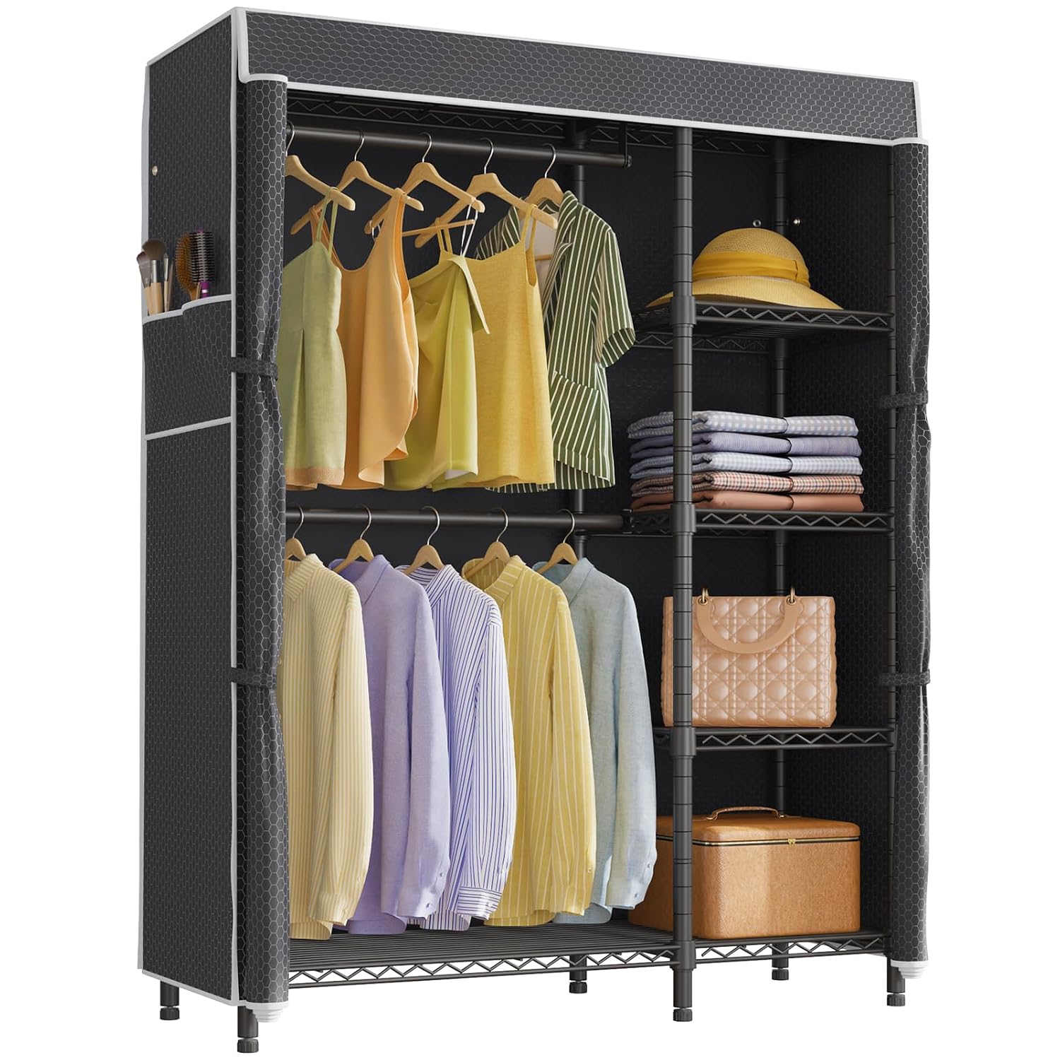 Guarda-Roupa Portátil Reforçad - Wardrobe Closet Portable Fabric Cover avaliação e preço