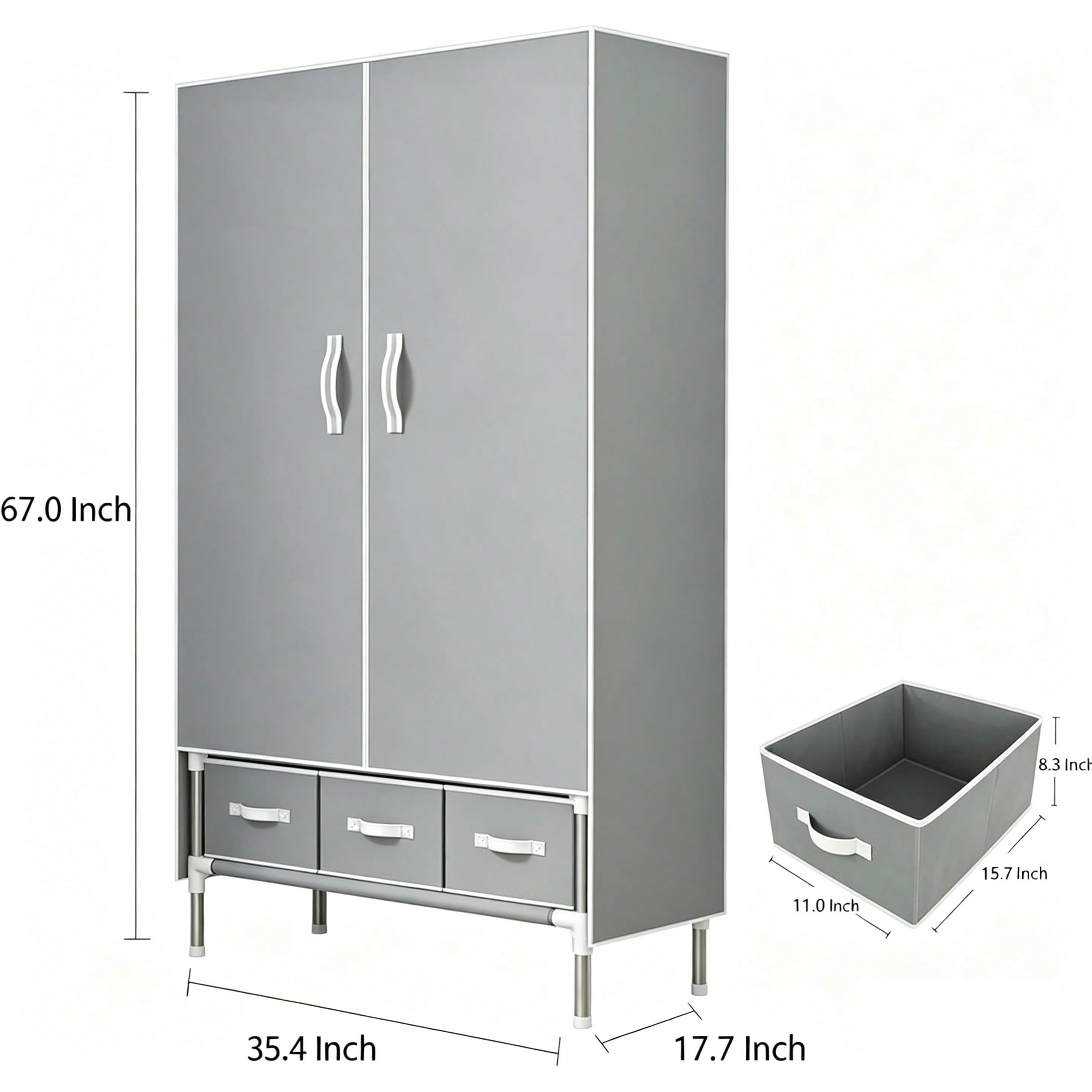 Guarda-Roupa Portátil, Organiz - Wardrobe Closet Portable Fabric Cover avaliação e preço