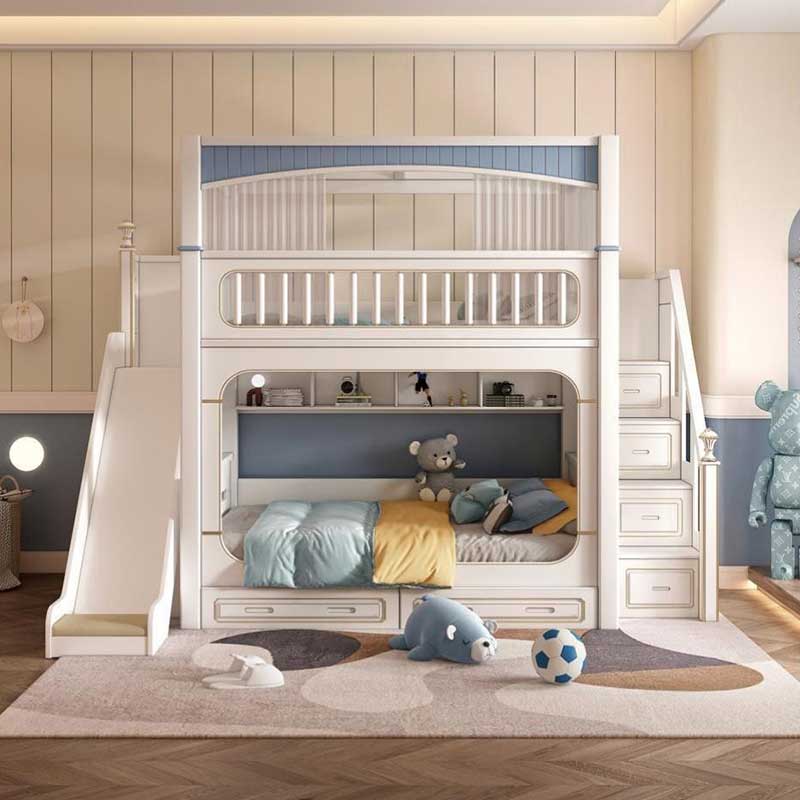 Conjuntos de Móveis Modernos p - Bunk Bed With Stairs And Slide avaliação e preço