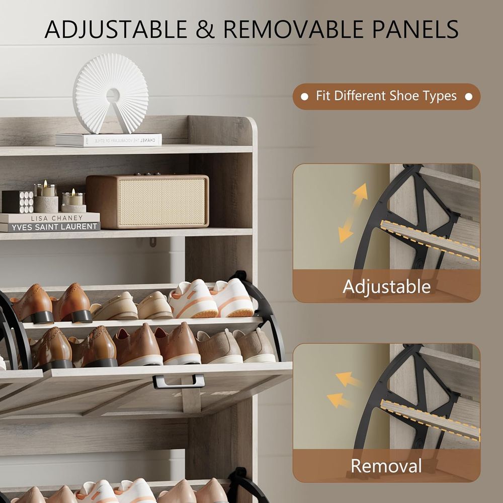 Armário para armazenamento de  - Shoe Rack Cabinet Narrow Entryway avaliação e preço