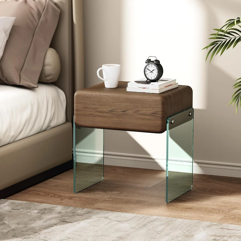 Mesa de Cabeceira com Gaveta,  - Solid Wood Nightstand 2 Drawers avaliação e preço