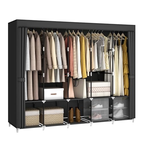 Guarda-roupa portátil de grand - Wardrobe Closet Portable Fabric Cover avaliação e preço