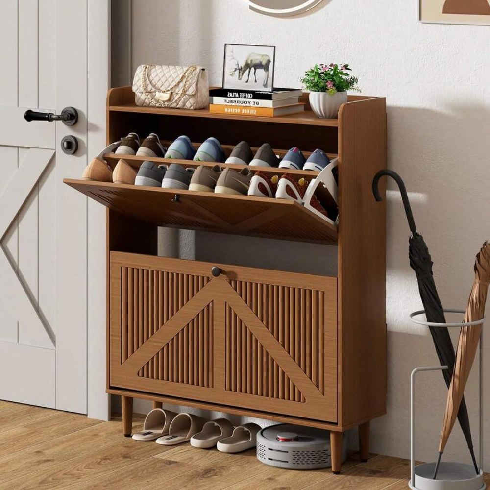 Armário estreito para sapatos  - Shoe Rack Cabinet Narrow Entryway avaliação e preço