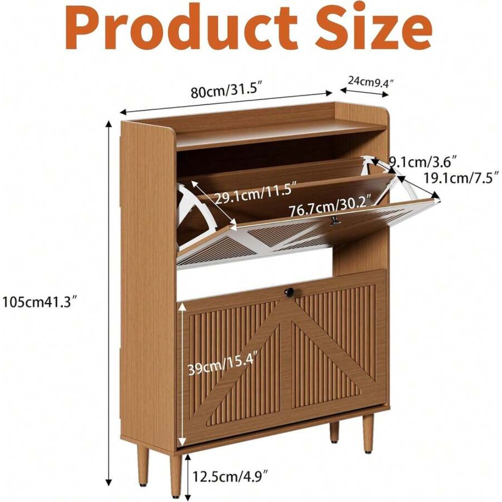 Armário estreito para sapatos  - Shoe Rack Cabinet Narrow Entryway avaliação e preço