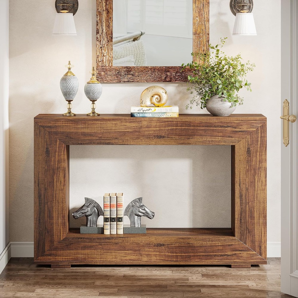 Mesa Console Estilo Fazenda de - Storage avaliação e preço