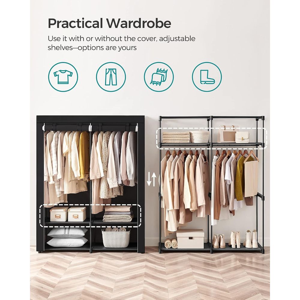 Guarda-roupa, Armário Portátil - Wardrobe Closet Portable Fabric Cover avaliação e preço