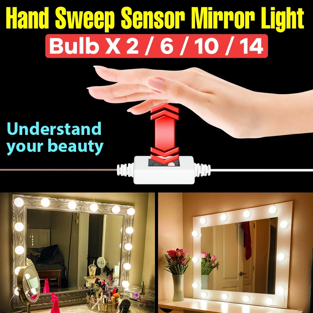 Luzes LED de Maquiagem para Mu - Dressing Table Vanity With Lighted Mirror avaliação e preço